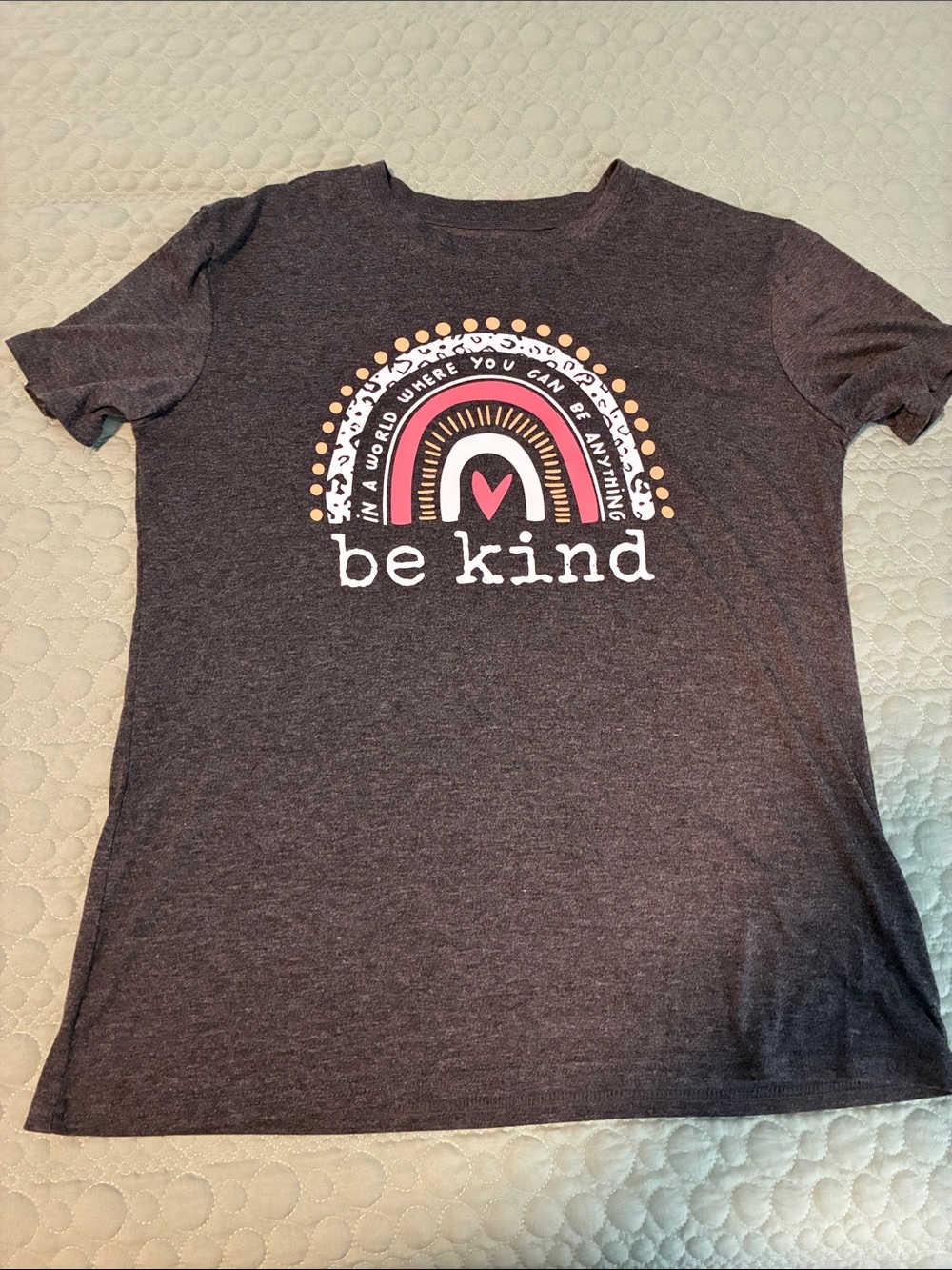 Women's Charcoal 'Be Kind' Graphic Tee - Dark Gray